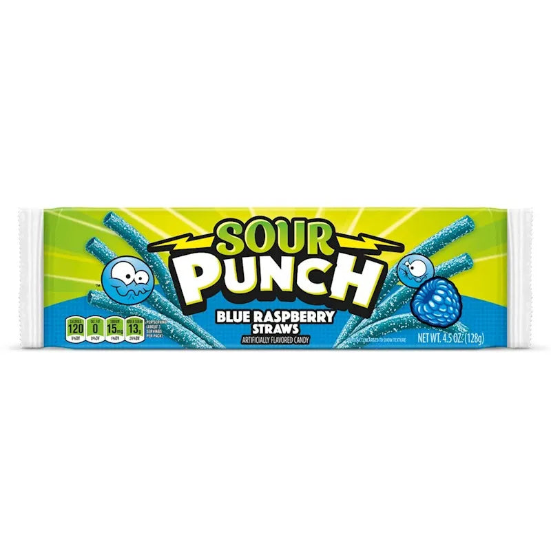Sour Punch BlueRasp Straws