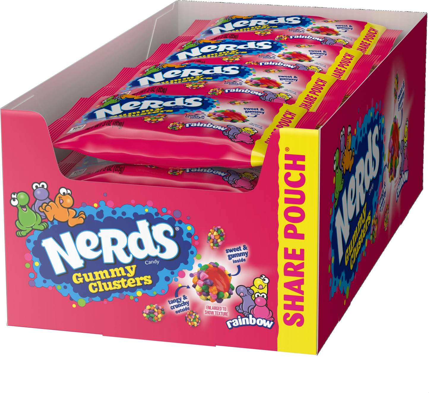 Nerds - Gummy Clusters Rainbow Share Size