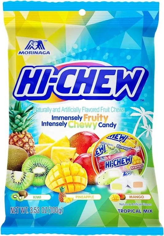 HI-CHEW ट्रॉपिकलमिक्स कीवी-अनानास-आम