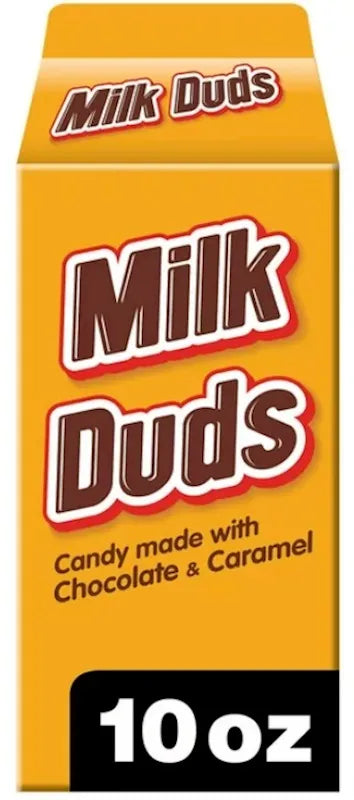 MILK DUDS Chocolate Caramel Candy Box