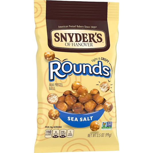 Pretzels redondos de Snyder's SeaSalt