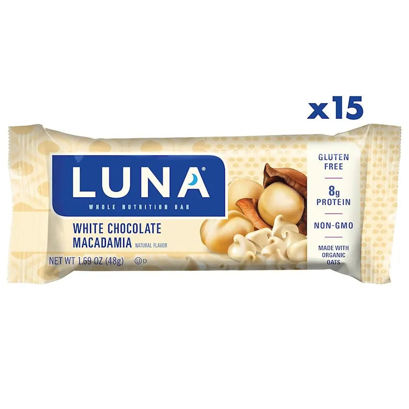LUNA PROTEIN BAR WHITE MACADAMIA