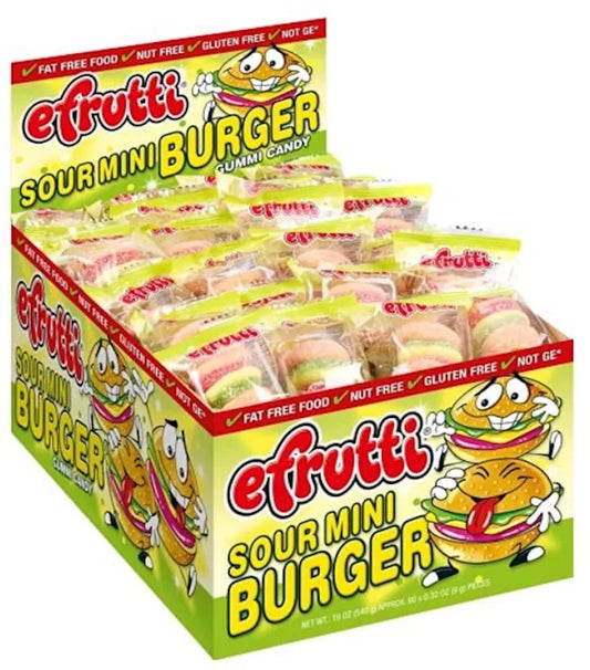 EFRUTTI GUMMI SOUR MINI BURGER