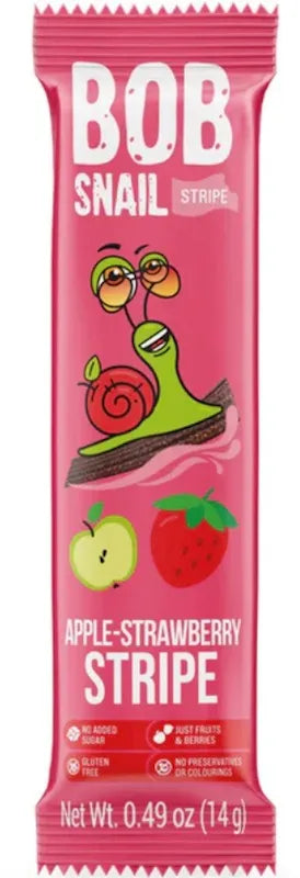 BOB SNAIL Fruit Rolls - APPLE STRAWBERRY