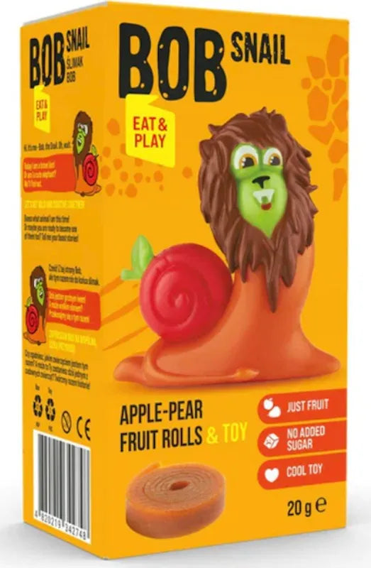 BOB SNAIL EAT & PLAY FRUIT ROLL + TOY