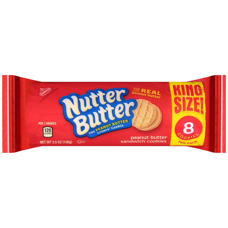 Nutter Butter Peanut Butter Sandwich Cookies King Size